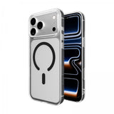 Puro iPhone 17 Pro Max Kuori Lite Mag Läpinäkyvä Musta