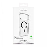 Puro iPhone 17 Pro Max Kuori Lite Mag Läpinäkyvä Musta
