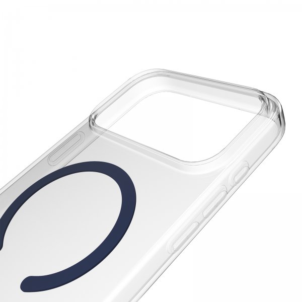 Puro iPhone 17 Pro Max Kuori Lite Mag Läpinäkyvä Sininen