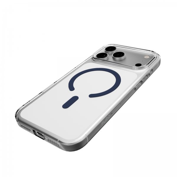 Puro iPhone 17 Pro Max Kuori Lite Mag Läpinäkyvä Sininen