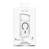 Puro iPhone 17 Pro Max Kuori Lite Mag Läpinäkyvä Sininen