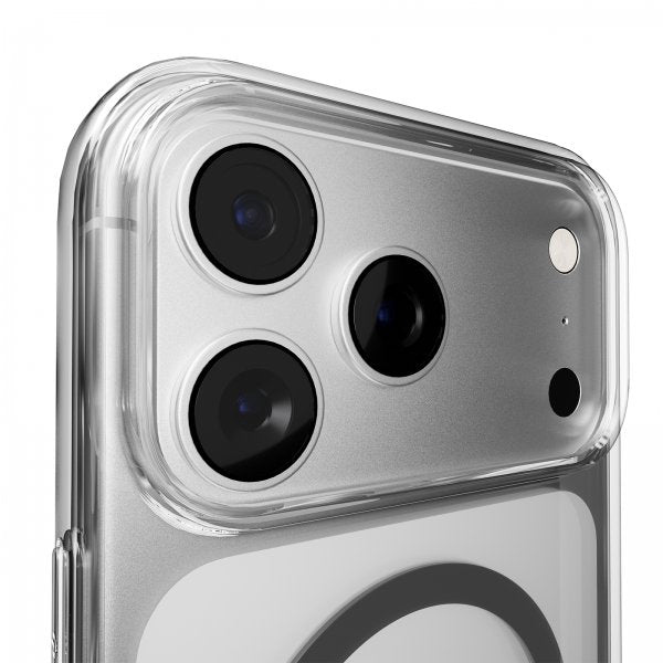 Puro iPhone 17 Pro Max Kuori Lite Mag Läpinäkyvä Harmaa