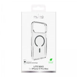 Puro iPhone 17 Pro Max Kuori Lite Mag Läpinäkyvä Harmaa
