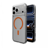 Puro iPhone 17 Pro Max Kuori Lite Mag Läpinäkyvä Oranssi