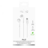 Puro langalliset Filo USB-C -kuulokkeet, valkoinen