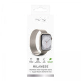Puro Apple Watch 38/40/41/42mm Milanese-ranneke, samppanjanvärinen