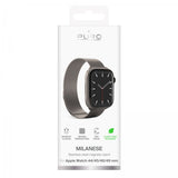 Puro Apple Watch 44/45/46mm/Ultra 49mm Milanese-ranneke titaani