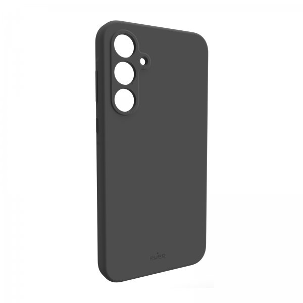 Puro Samsung Galaxy A55 Icon -suojakuori, musta