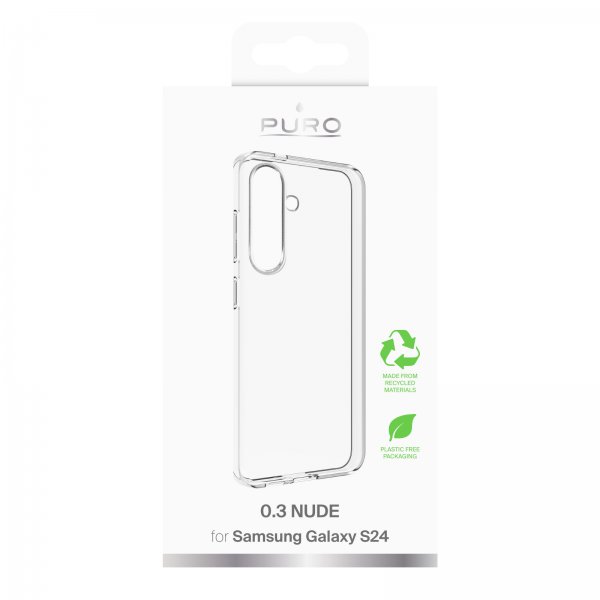 Puro Samsung Galaxy S24 Kuori Nude Läpinäkyvä