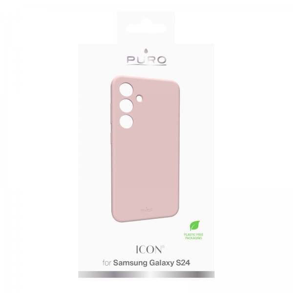 Puro Samsung Galaxy S24 Kuori Icon Pinkki