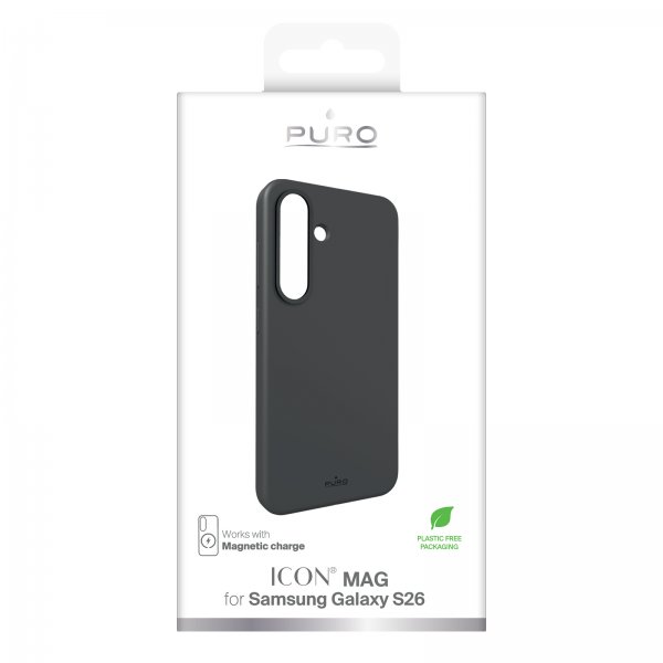 Puro Samsung Galaxy S26 -suojakuori ICON Mag Pro musta