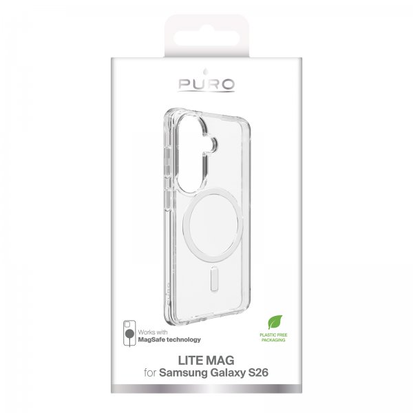 Puro Samsung Galaxy S26 Lite Mag Läpinäkyvä kuori