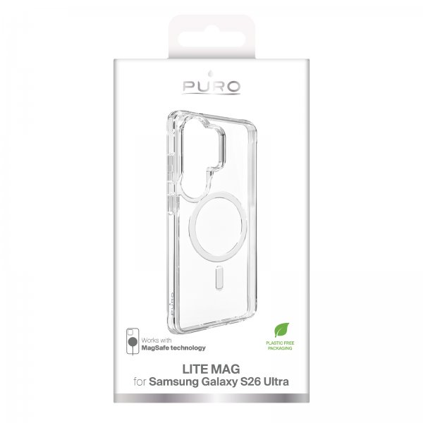 Puro Samsung Galaxy S26 Ultra Lite Mag Läpinäkyvä Suojakuori