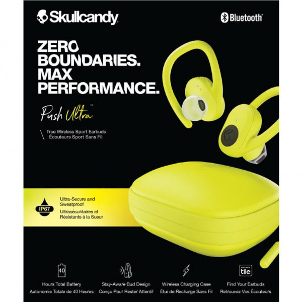 Skullcandy Push Ultra Kuulokkeet In-Ear True Wireless Keltainen