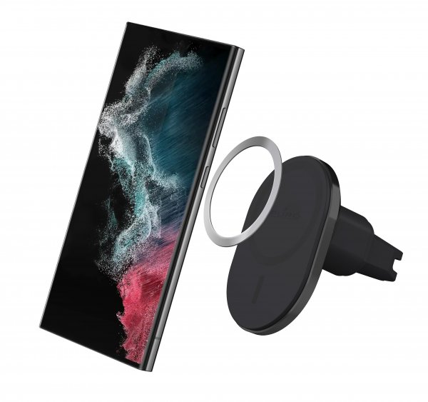 Puro Autoteline Mag Pro 15W MagSafe Musta