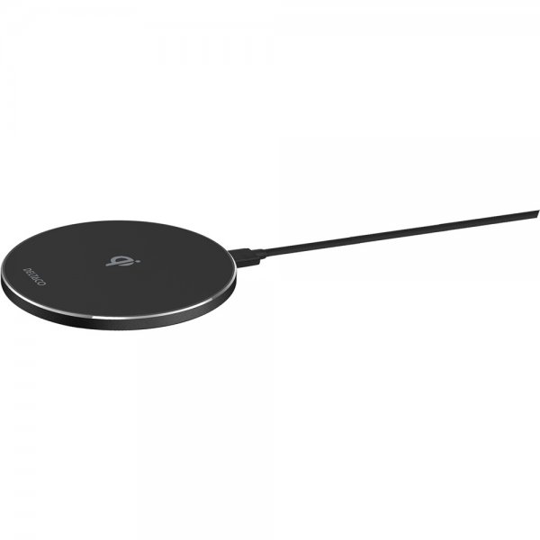 Deltaco Langaton Laturi 15W LED Qi Musta