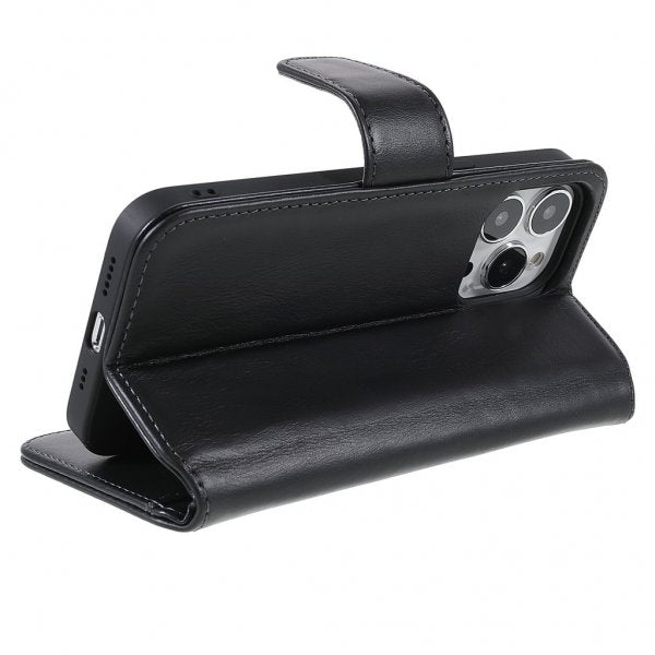 Nordic Covers iPhone 14 Pro -suojakuori Essential Leather Raven Black