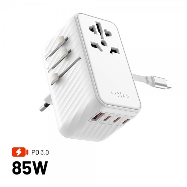 Kiinteä matkalaturi Voyager World Adapter 85W