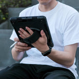 Armor-X Lenovo Tab P11 Pro (2. sukupolvi) TB132 TB138 Kuori Sateenkestävä Kestävä Kotelo Käsihihna Jalusta