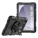 Armor-X Samsung Galaxy Tab A9 Kuori Rainproof Rugged Case Käsihihna Jalusta