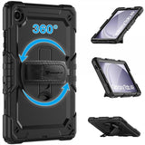 Armor-X Samsung Galaxy Tab A9 Kuori Rainproof Rugged Case Käsihihna Jalusta