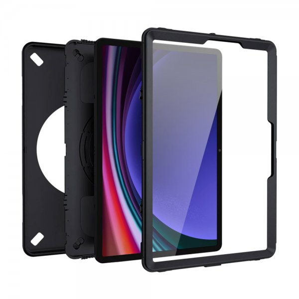 Armor-X Samsung Galaxy Tab S9 Plus Suojakotelo Sateenkestävä Kestävä Kotelo Käsihihna Jalusta