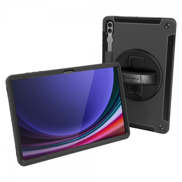 Armor-X Samsung Galaxy Tab S9 Ultra Kuori Vedenkestävä Iskunkestävä Kotelo Käsihihna Jalusta
