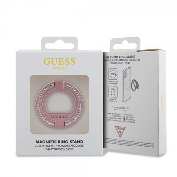 Guess Ring Stand MagSafe Ruusukulta