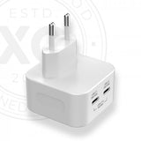 Xqisit Laturi 35W 2xUSB-C GaN -seinälaturi
