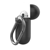 KeyBudz AirPods (1/2) Kuori PodSkinz KeyChain Series Musta