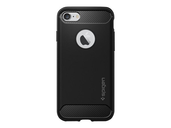 Spigen iPhone 7/8/SE kuori, Rugged Armor, mattamusta