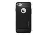 Spigen iPhone 7/8/SE kuori, Rugged Armor, mattamusta
