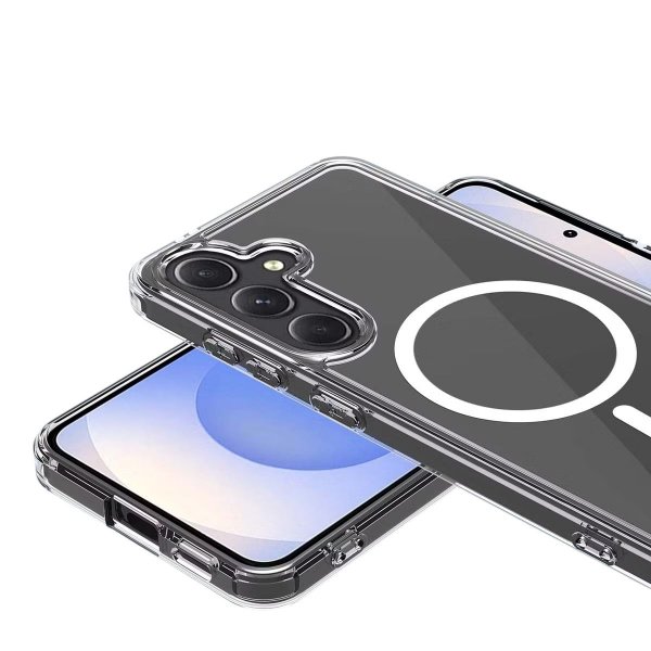 Rvelon Samsung Galaxy S25 -suojakuori TPU MagSafe Läpinäkyvä