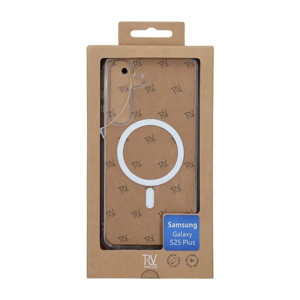 Rvelon Samsung Galaxy S25 Plus Kuori TPU MagSafe Läpinäkyvä