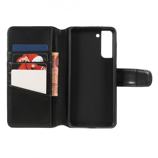 Nordic Covers Samsung Galaxy S22 Essential Leather -suojakotelo, Raven Black