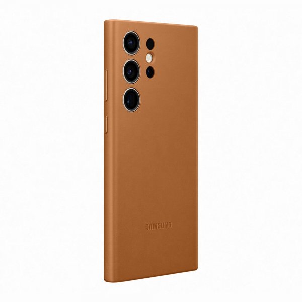 Samsung Alkuperäinen Galaxy S23 Ultra Kotelo Nahkakuori Kameli