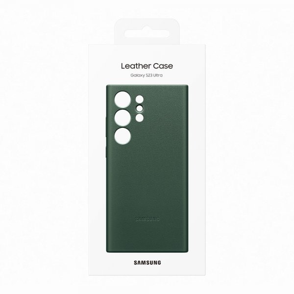 Samsung Original Galaxy S23 Ultra -nahkakotelo, vihreä