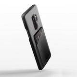 Mujjo Samsung Galaxy S9 Plus Full Leather Wallet Case -oliivinvihreä