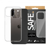 SAFE by PanzerGlass iPhone 15 Pro Max Kuori, pehmeä TPU-kotelo, läpinäkyvä
