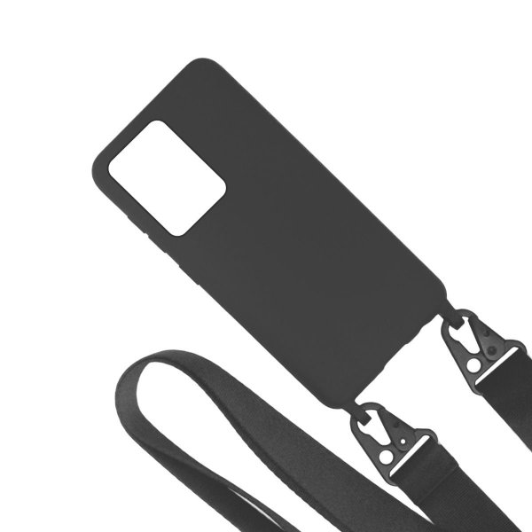Samsung Galaxy S20 Ultra Silikonikuori Kaulanauhalla Musta