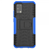 Samsung Galaxy A02s Kuori Rengaskuvio Jalustatoiminto Sininen