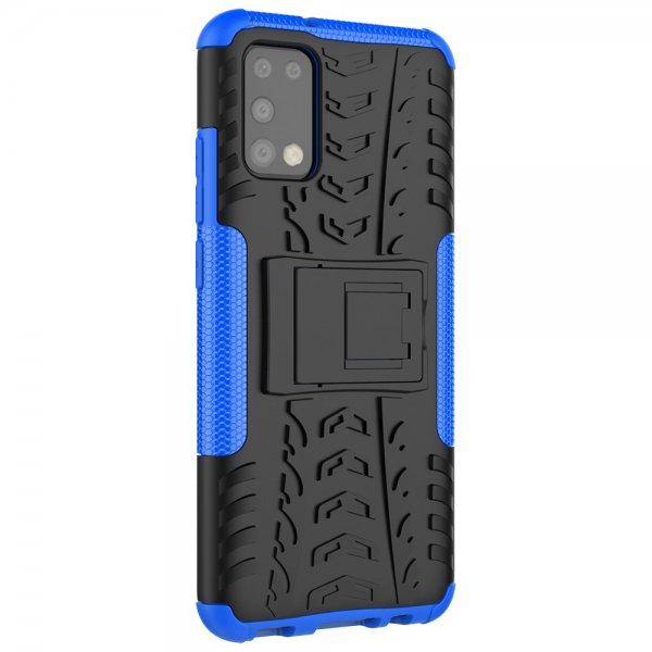 Samsung Galaxy A02s Kuori Rengaskuvio Jalustatoiminto Sininen
