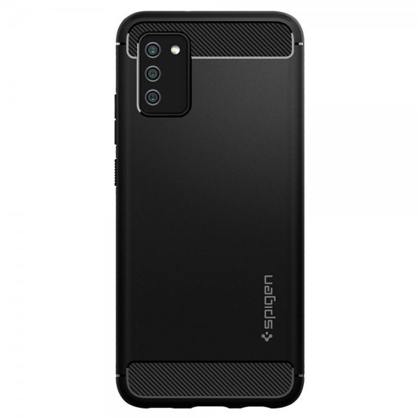 Spigen Samsung Galaxy A02s Suojakuori Rugged Armor Matte Black