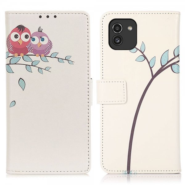 Samsung Galaxy A03 Suojakuori Pöllökuvio