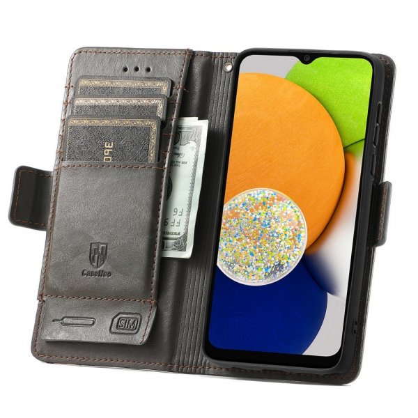 Samsung Galaxy A03 Suojakuori Stripe Harmaa