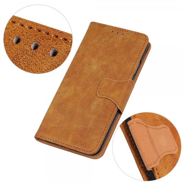 Samsung Galaxy A03 Vintage Vaaleanruskea Kotelo