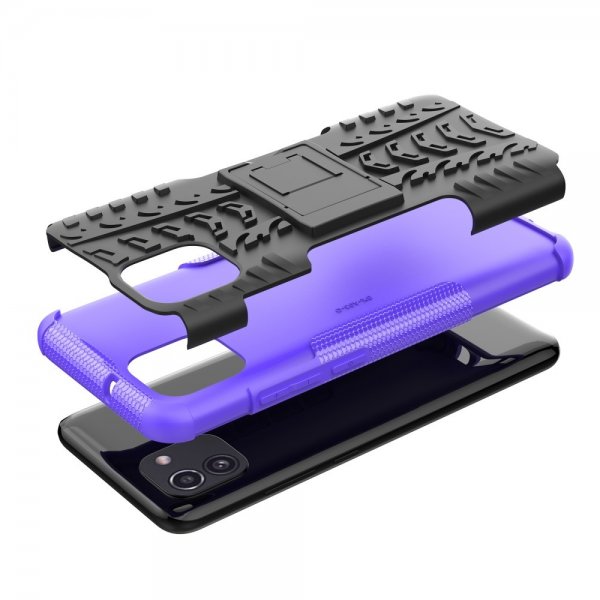 Samsung Galaxy A03 Kuori Rengaskuvio Jalustatoiminto Liila