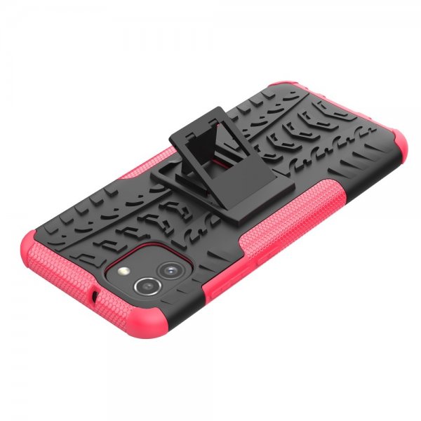 Samsung Galaxy A03 Kuori Rengaskuvio Jalustatoiminto Magenta