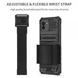 Samsung Galaxy A03 -kuoret mustalla kädensijalla