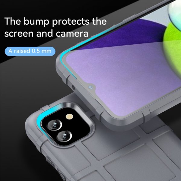 Samsung Galaxy A03 Kuori Ruutukuvio Harmaa